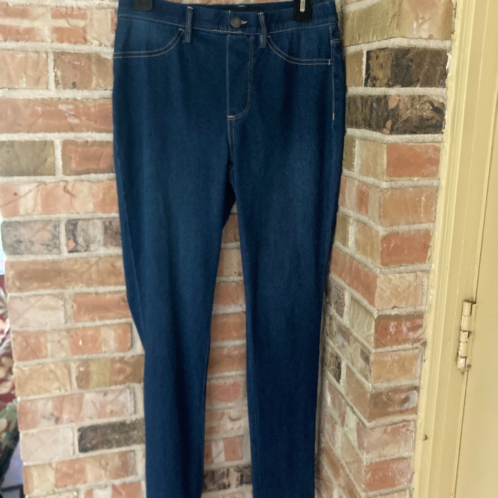 Bandolino Dark Wash Jean Leggings Size S Bella Pockets